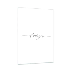 Quadro em vidro - Preto e branco - 50x70 cm