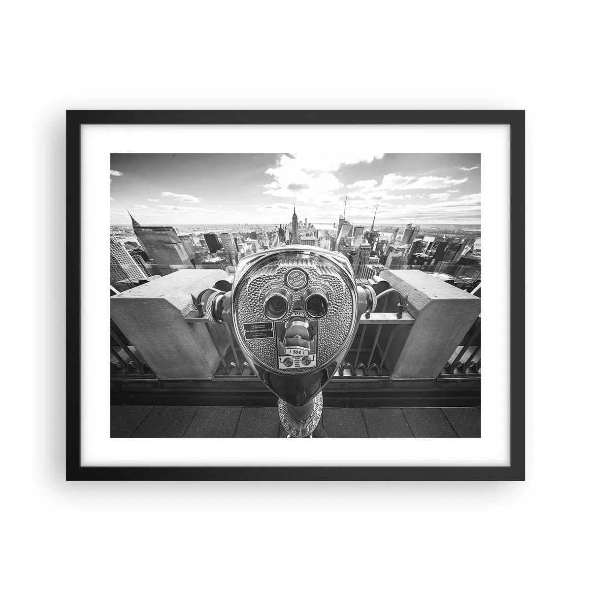 Pôster com moldura preta - A cidade das cidades - 50x40 cm