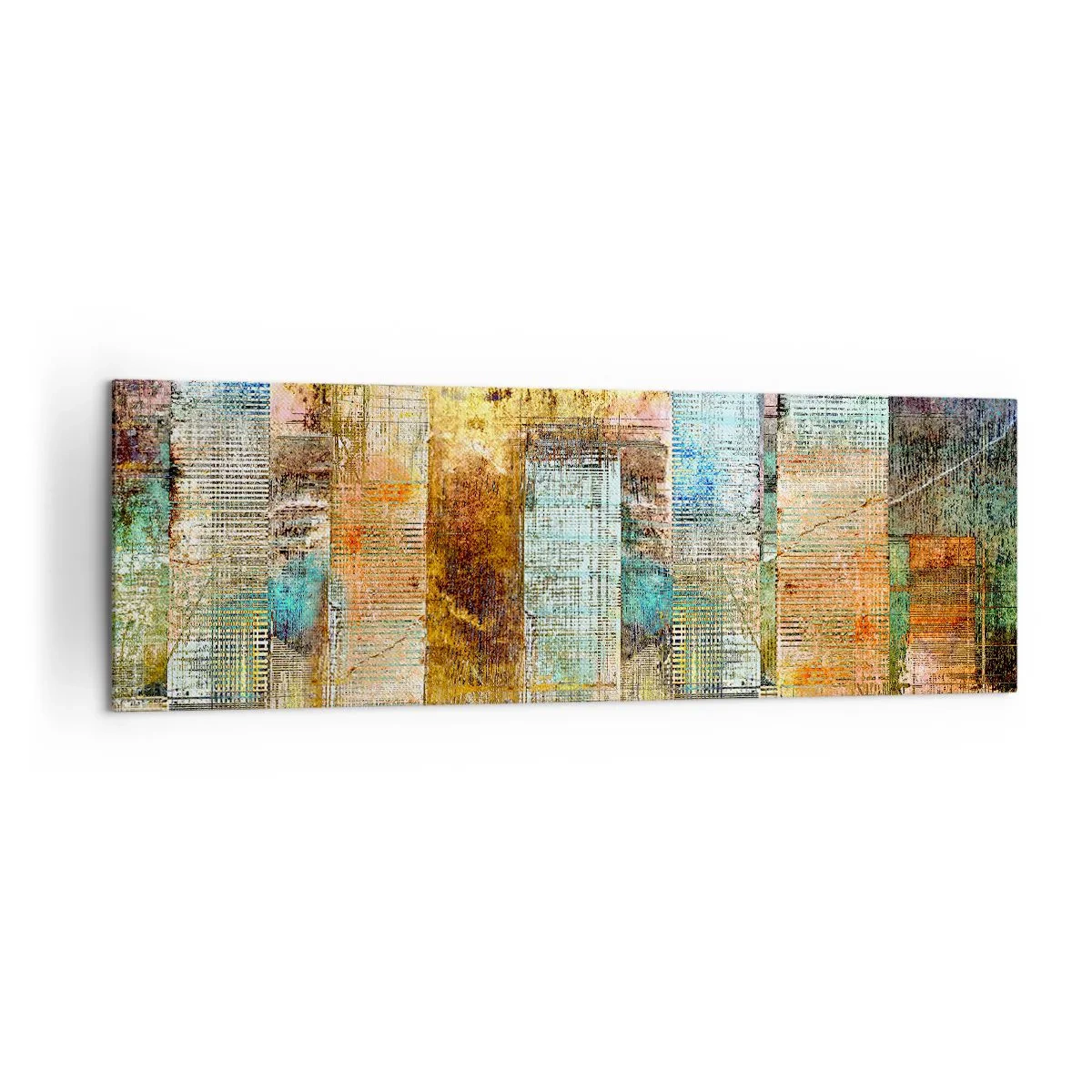Quadro em tela - Uma metrópole ensolarada - 160x50 cm