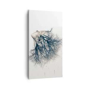 Quadro em tela - Ouvir o sussurro da árvore - 55x100 cm