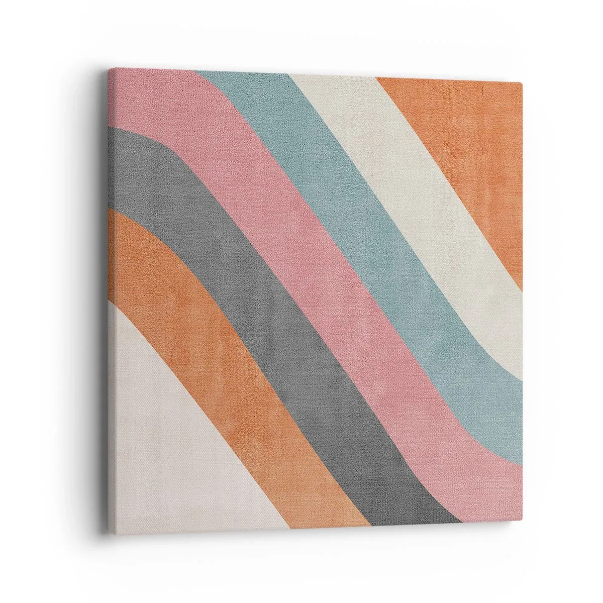 Quadro em tela - Composição diagonal – movimento - 40x40 cm