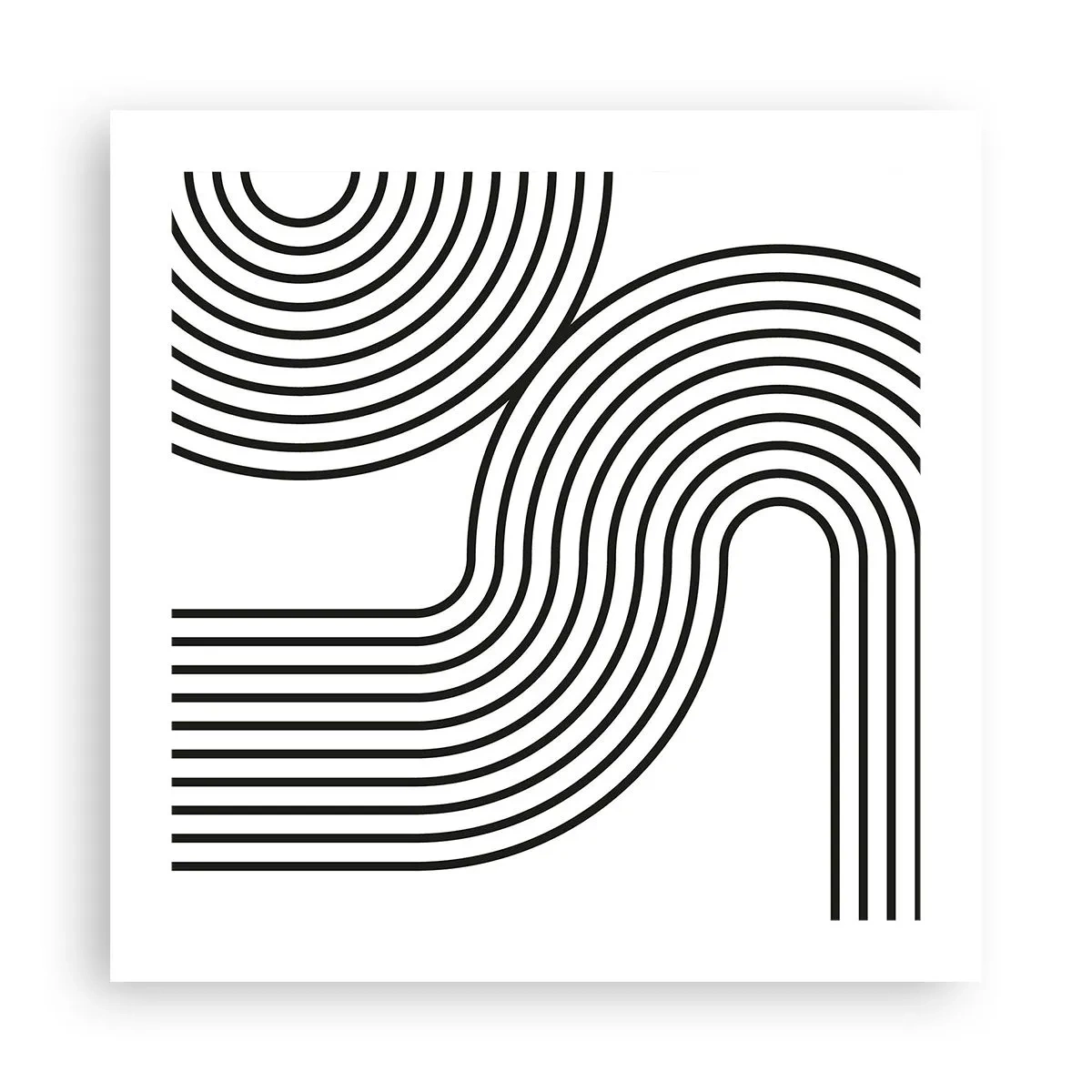 Pôster - Na curva - 50x50 cm