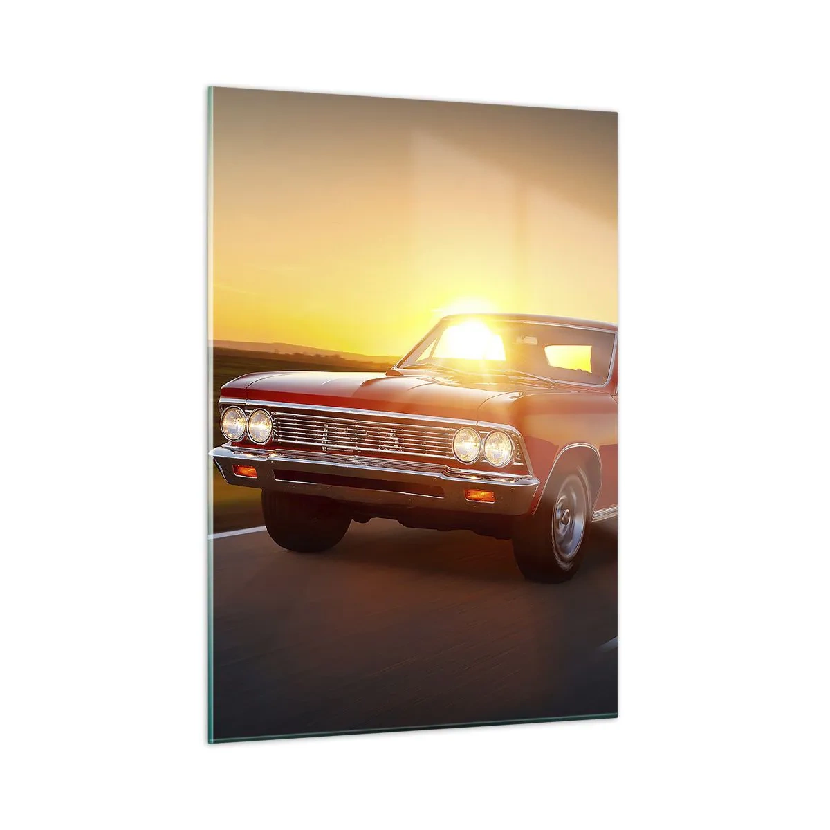 Quadro em vidro - O desejo é vermelho - 50x70 cm