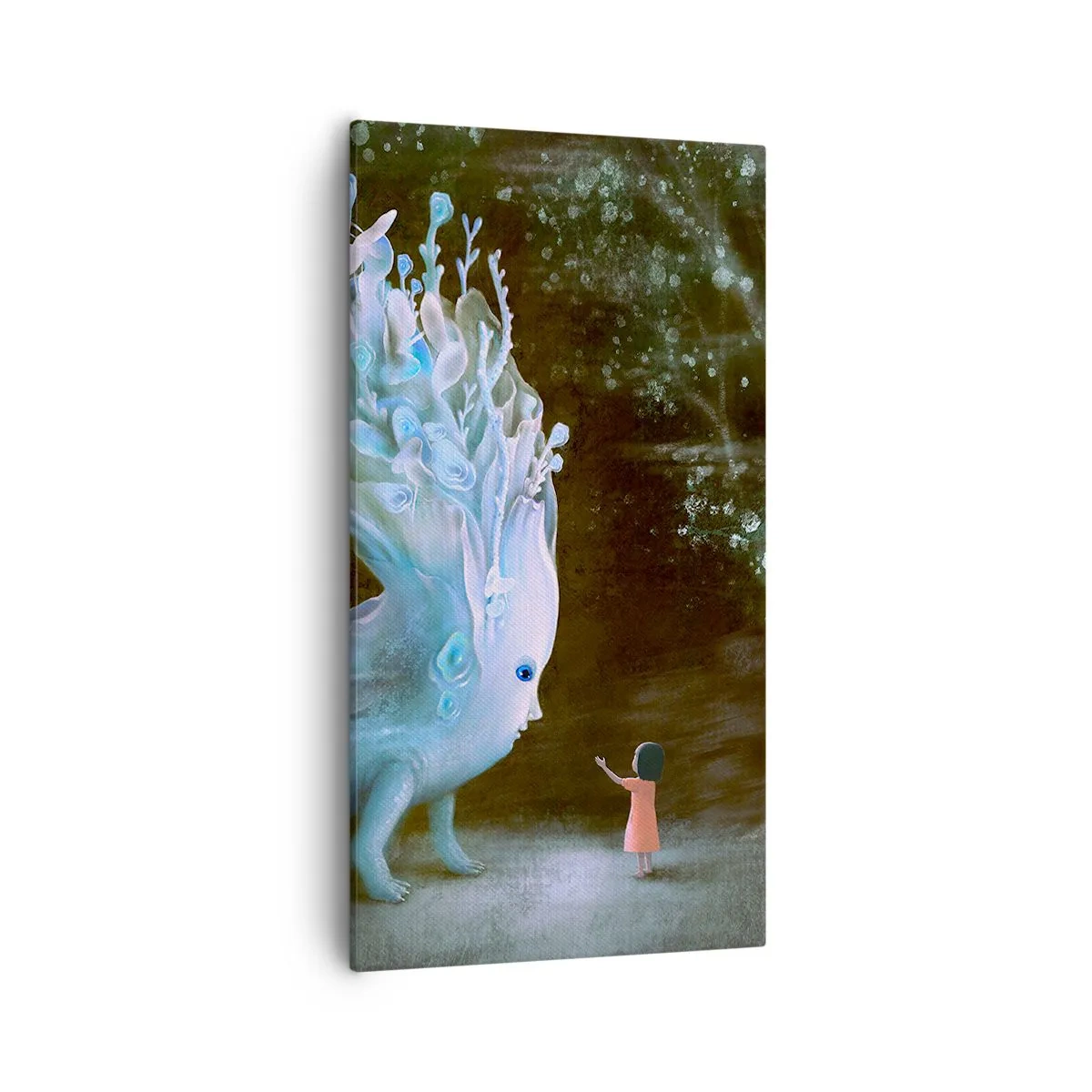 Quadro em tela - Encontro fantástico - 55x100 cm