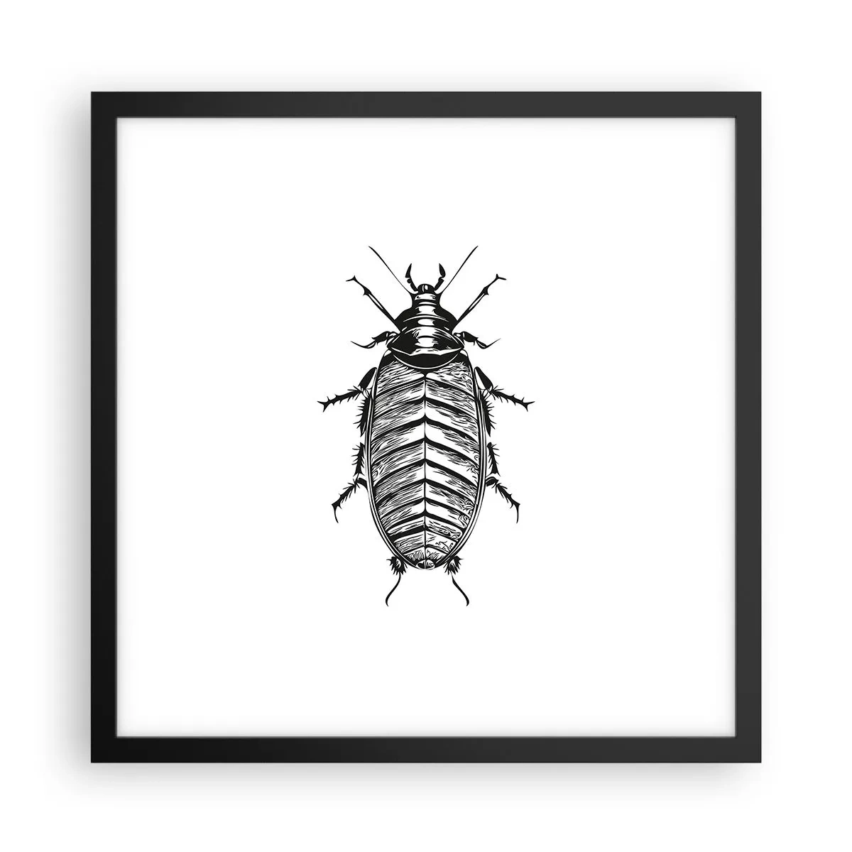 Pôster com moldura preta - Que exemplo! - 40x40 cm