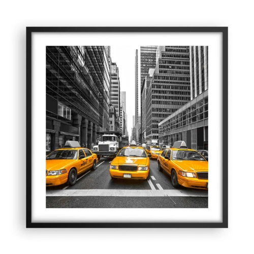 Pôster com moldura preta - Somos a cor da cidade - 50x50 cm