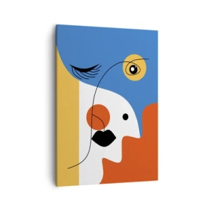 Quadro em tela - Retrato desconstruído - 50x70 cm