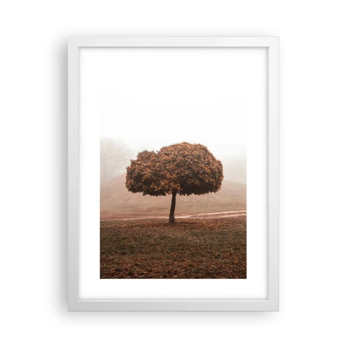 Pôster em moldura branca - Depois de um verão agitado - 30x40 cm