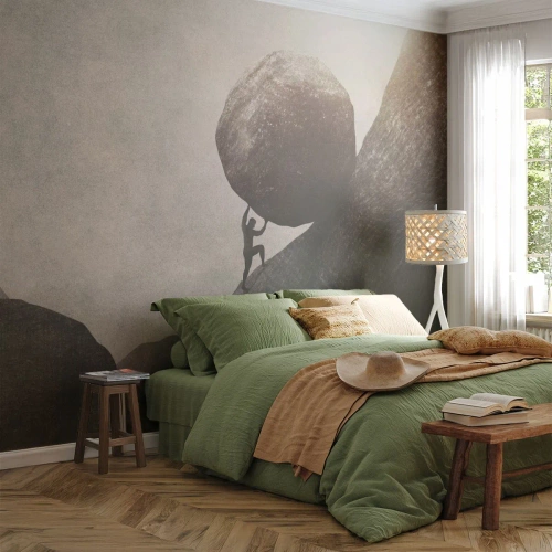 Papel de Parede Premium Canvas - Eu creio - Abstração, Pedaço, Força - 350x256 cm