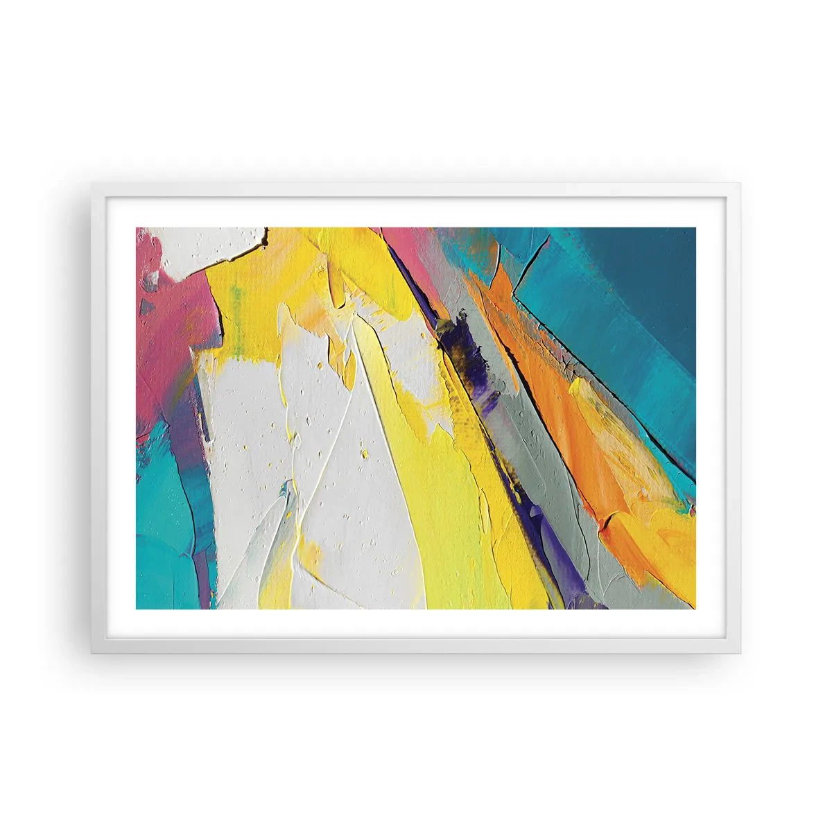 Pôster em moldura branca - Anatomia da luz - 70x50 cm