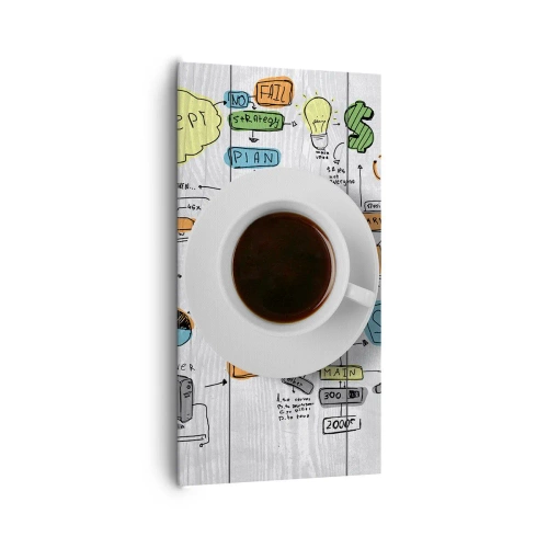 Quadro em tela - Tempo para uma pausa - 65x120 cm