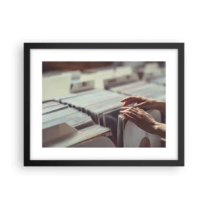 Pôster com moldura preta - Em busca de emoções - 40x30 cm