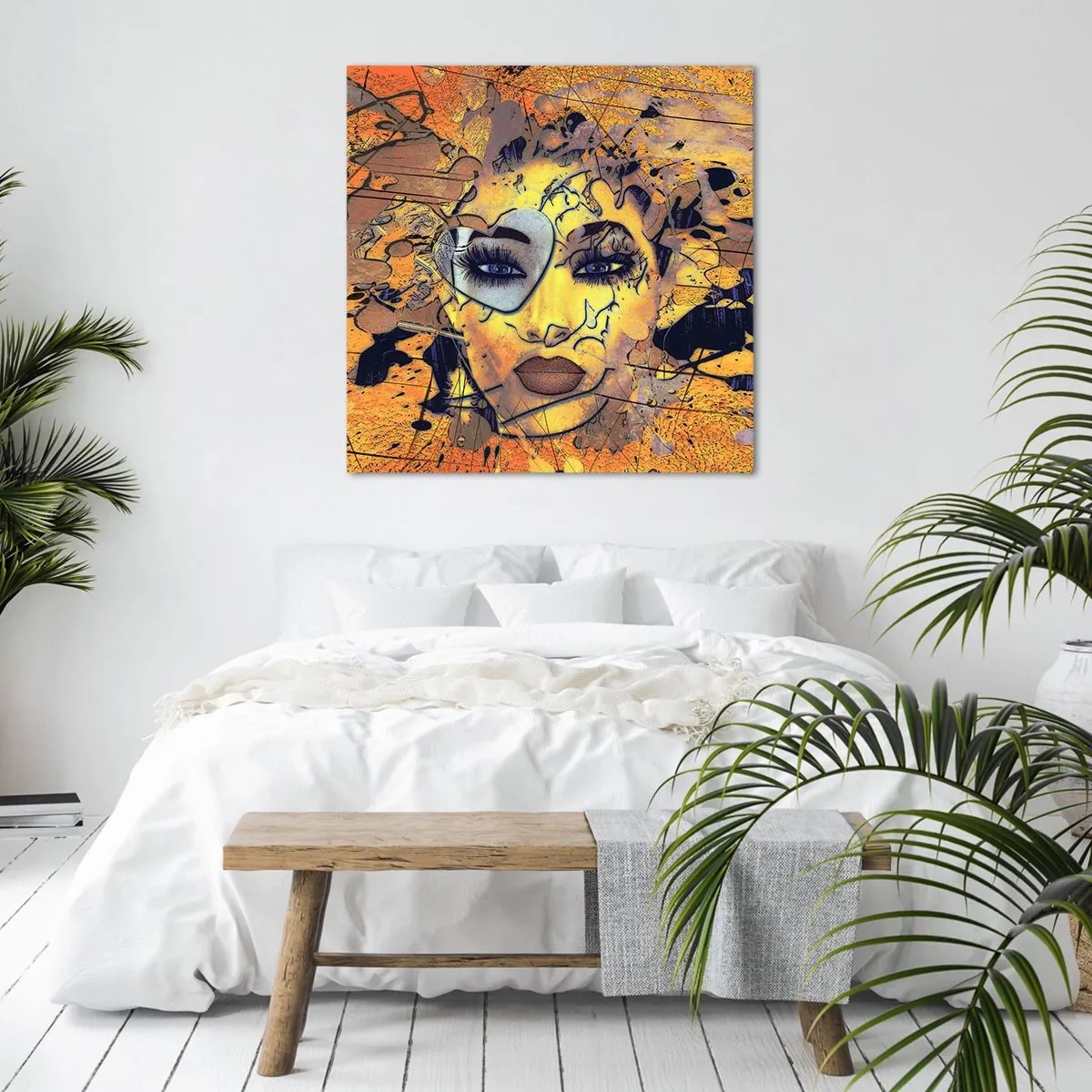 Quadro em tela - Beleza ensolarada - 70x70 cm