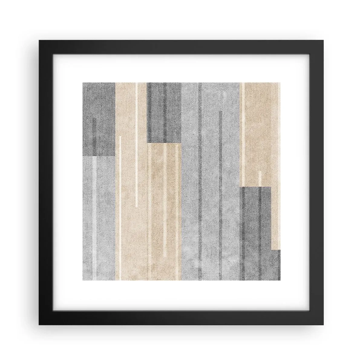Pôster com moldura preta - Composição: mantenha vertical - 30x30 cm