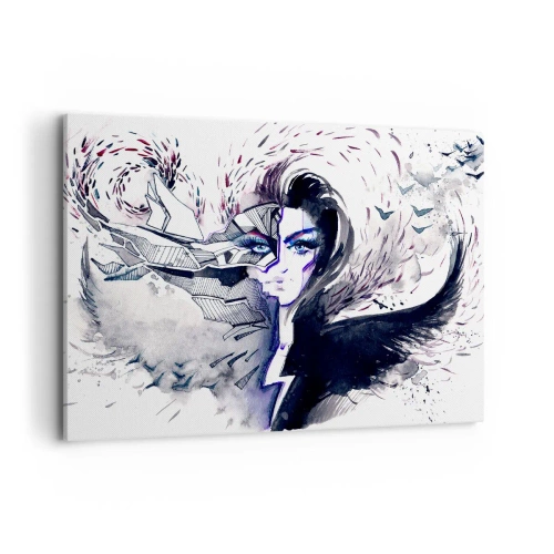 Quadro em tela - Demoníaca e linda - 100x70 cm