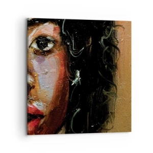 Quadro em tela - Preto e brilho - 70x70 cm