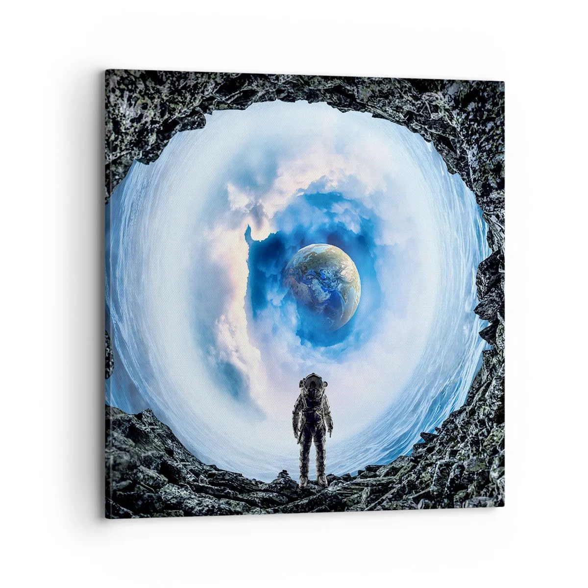 Quadro em tela - Não muito longe de casa - 70x70 cm