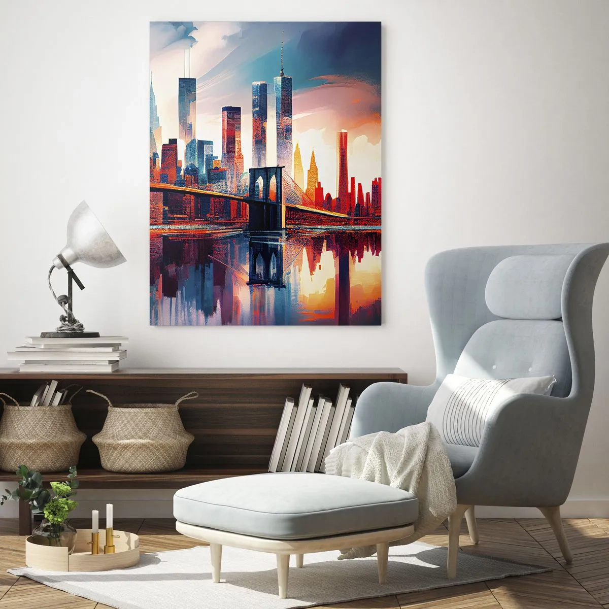 Quadro em vidro - Nova York dos sonhos - 70x100 cm