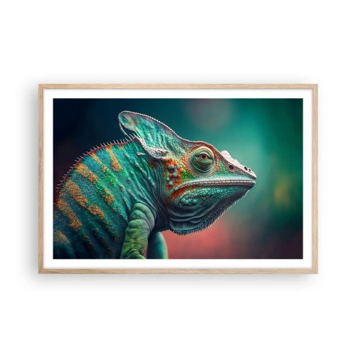 Pôster com moldura de carvalho claro - Estás a ver-me? Isso não é bom… - 91x61 cm