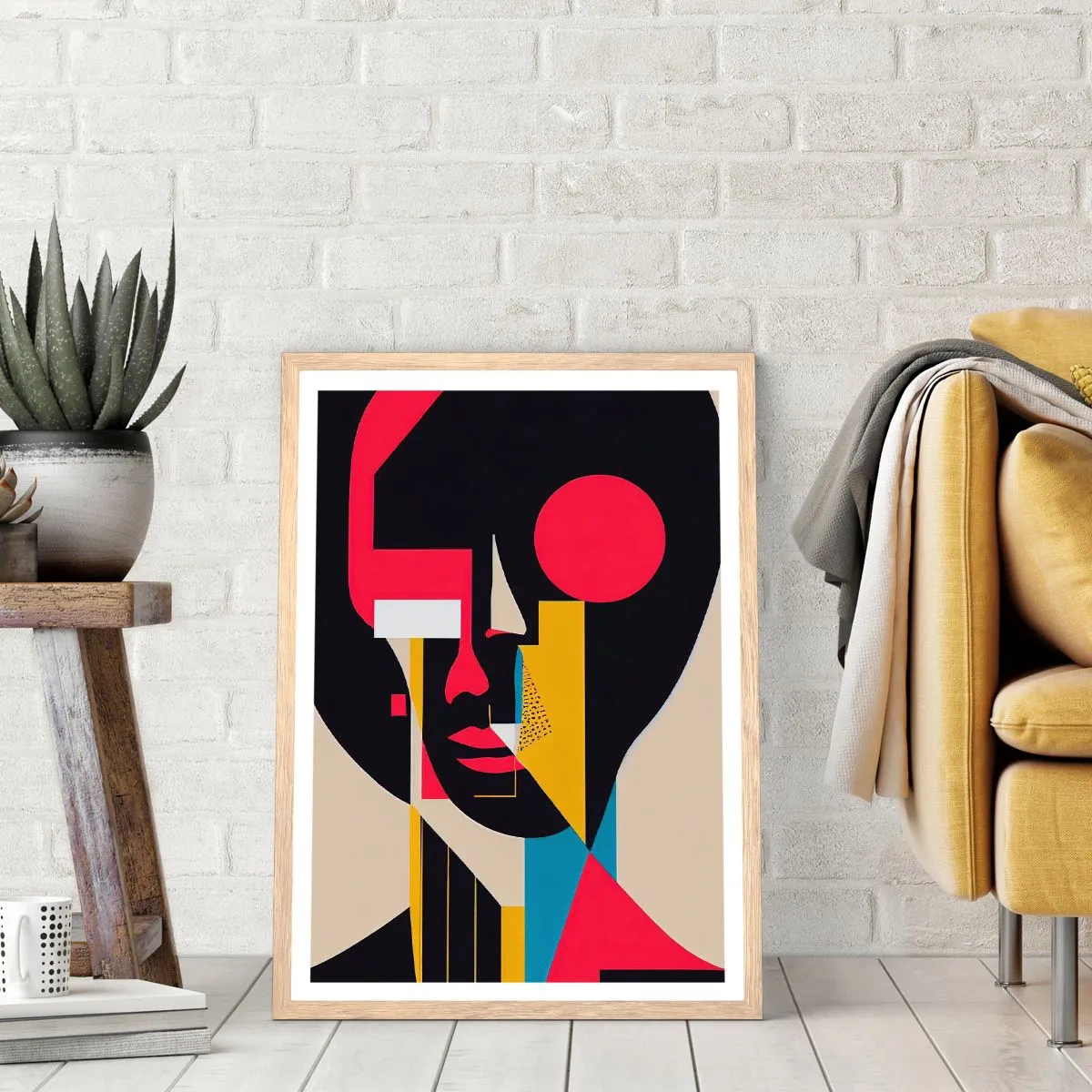 Pôster com moldura de carvalho claro - Seu mundo interior - 70x100 cm