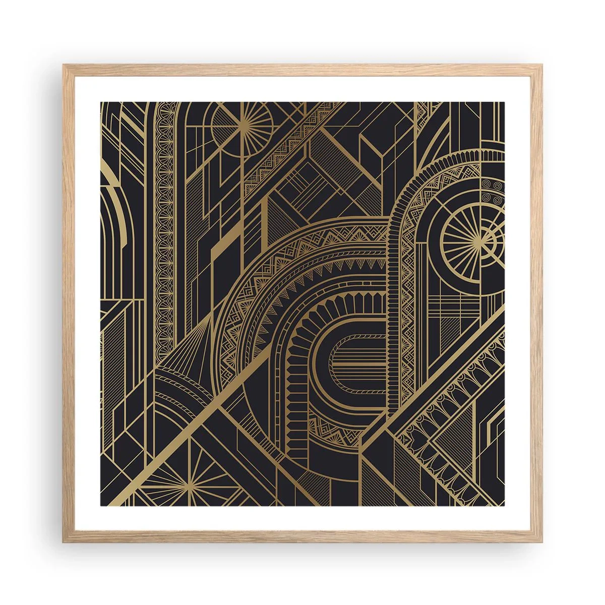 Pôster com moldura de carvalho claro - Conceitos, ideias, planos - 60x60 cm