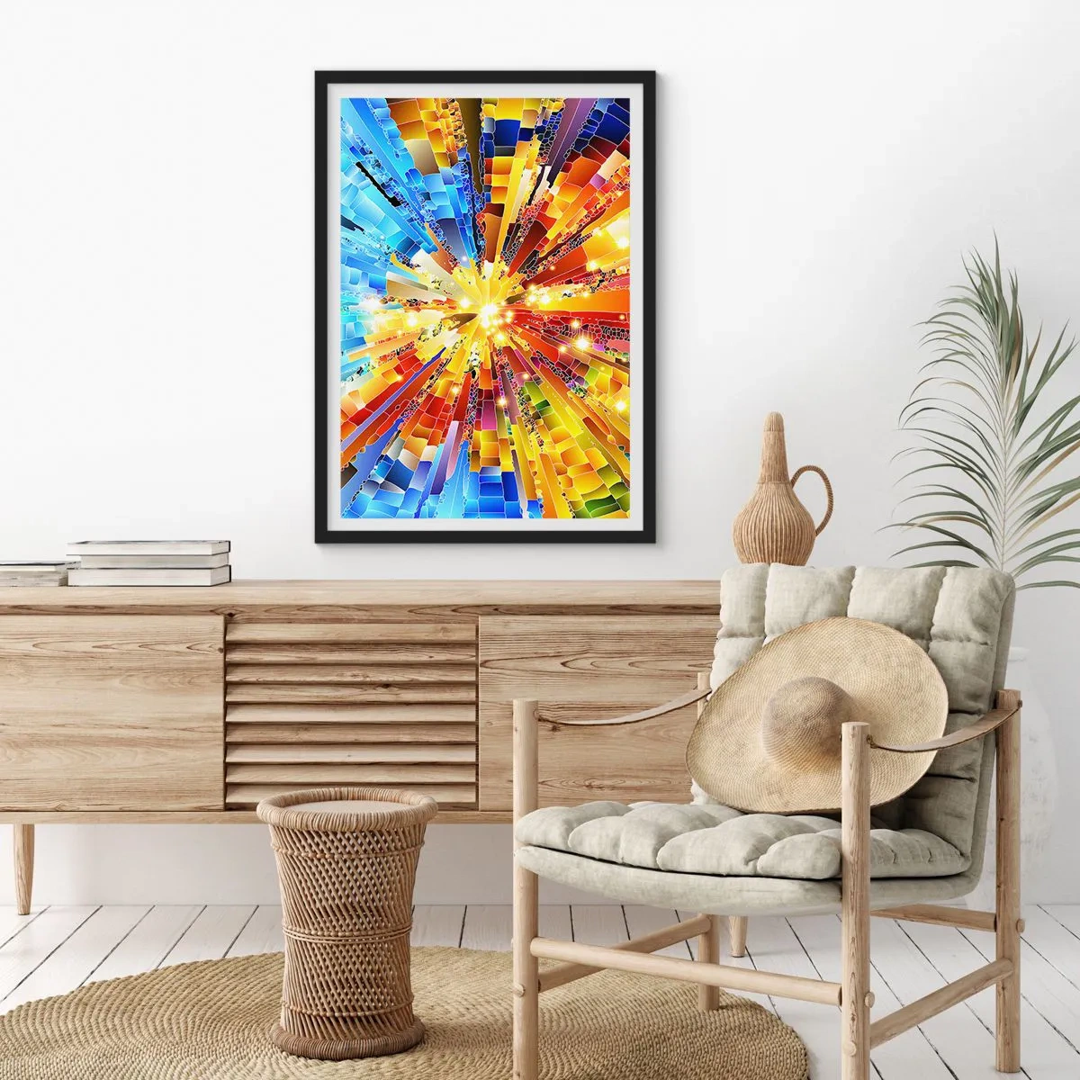 Pôster com moldura preta - In medias res - 40x50 cm