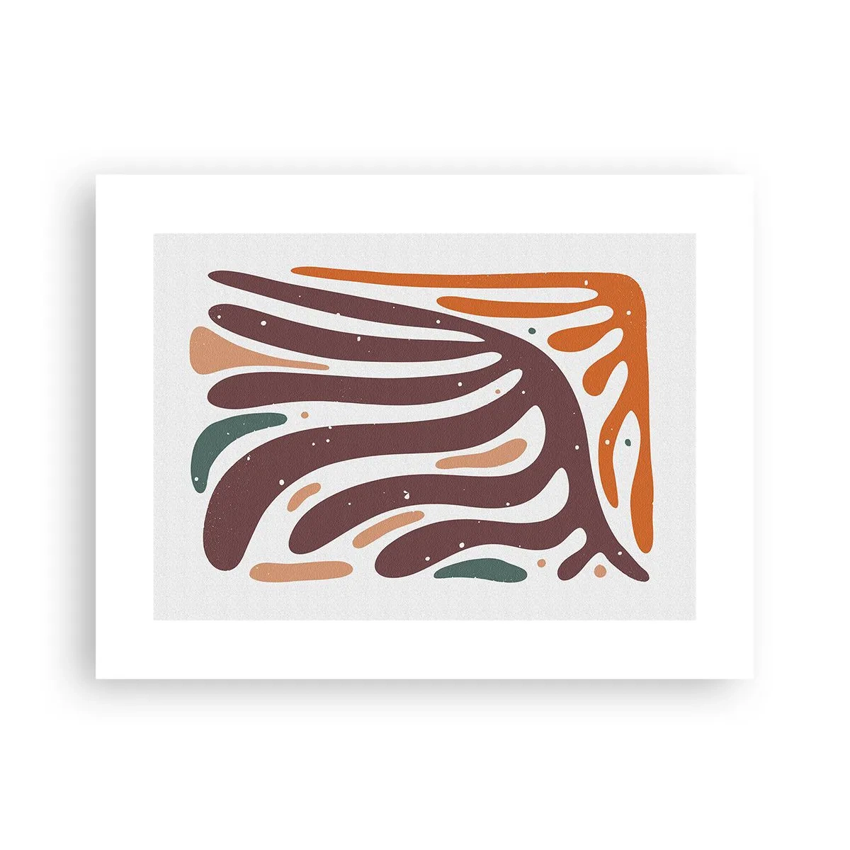 Pôster - Composição orgánica radiante - 40x30 cm