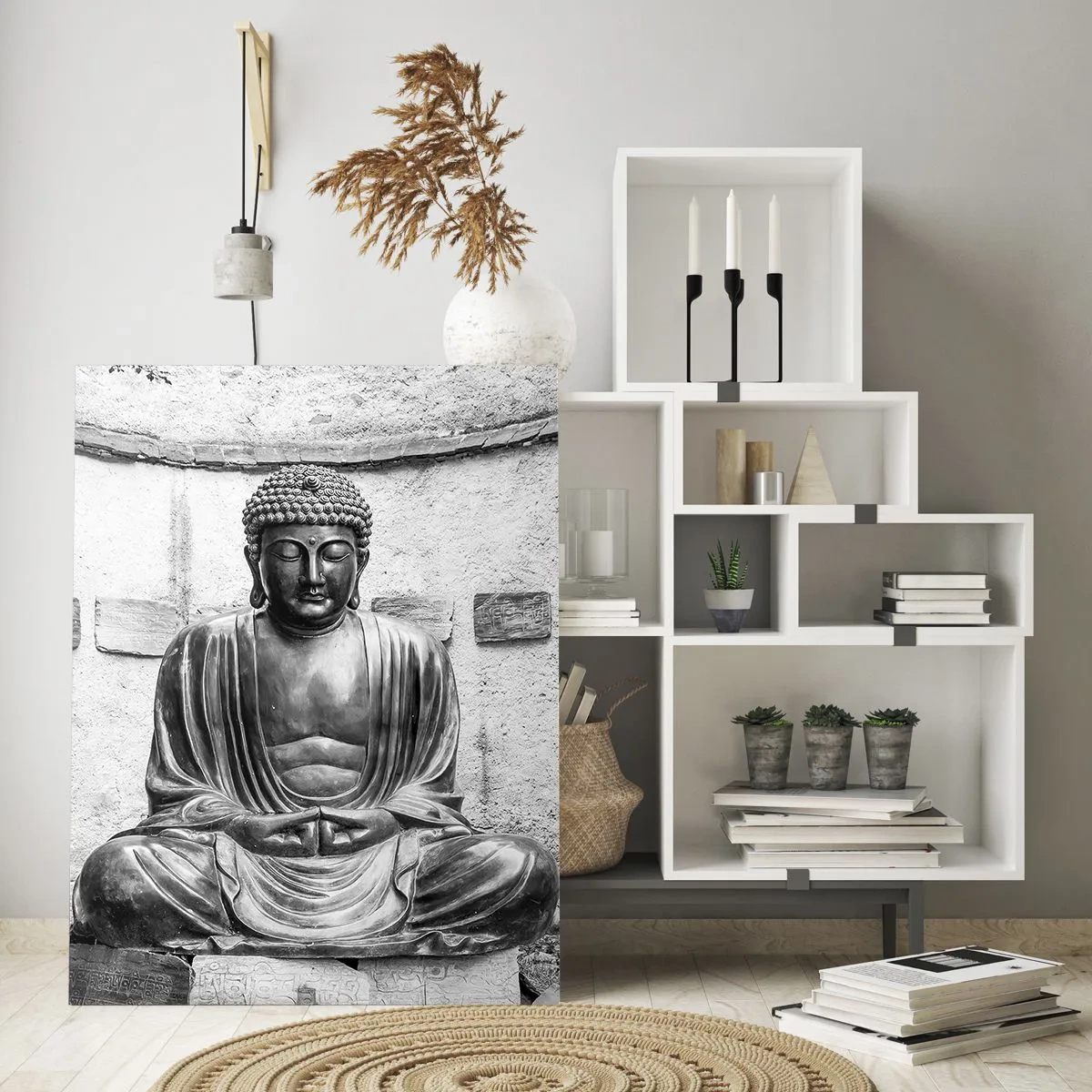 Quadro em vidro - Na fonte da paz - 50x70 cm