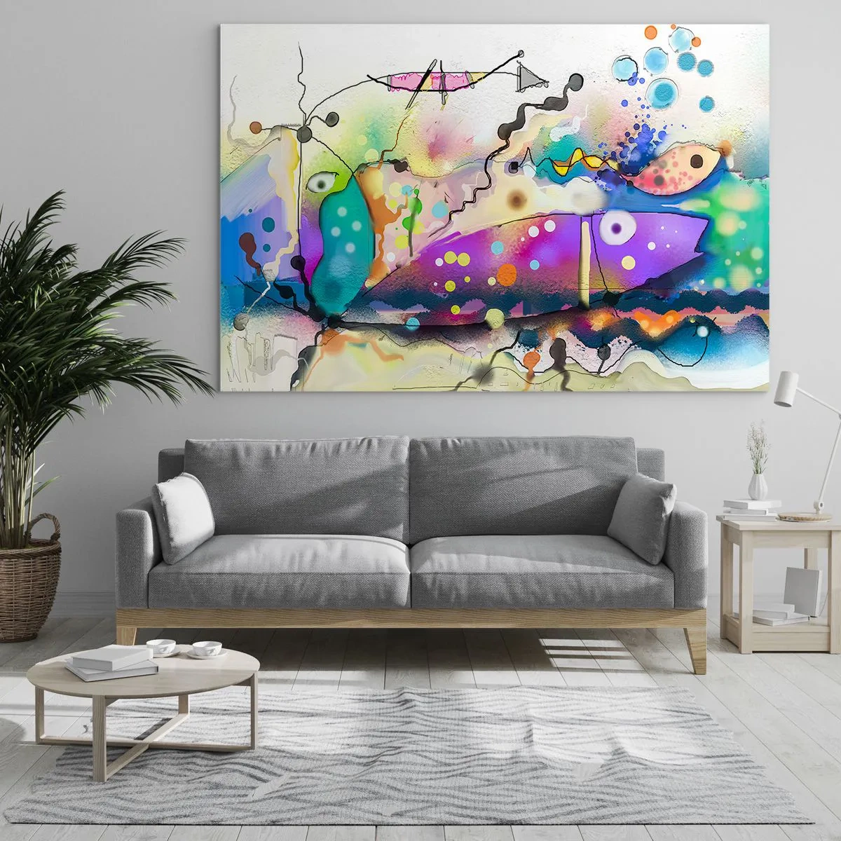 Quadro em vidro - Sem palavras! - 100x70 cm