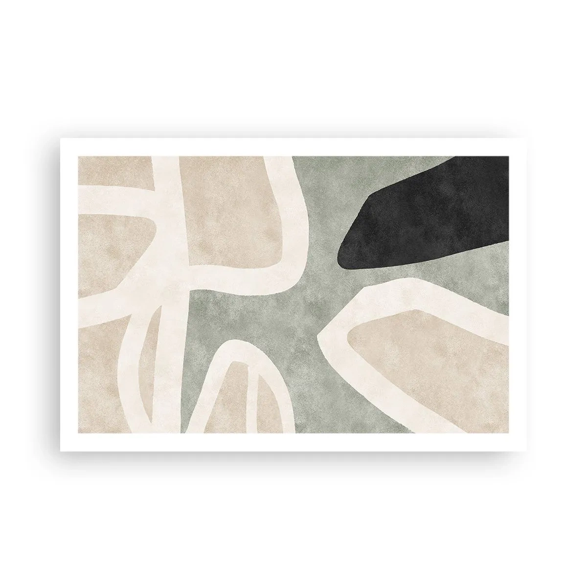 Pôster - Composição com motivo preto - 91x61 cm