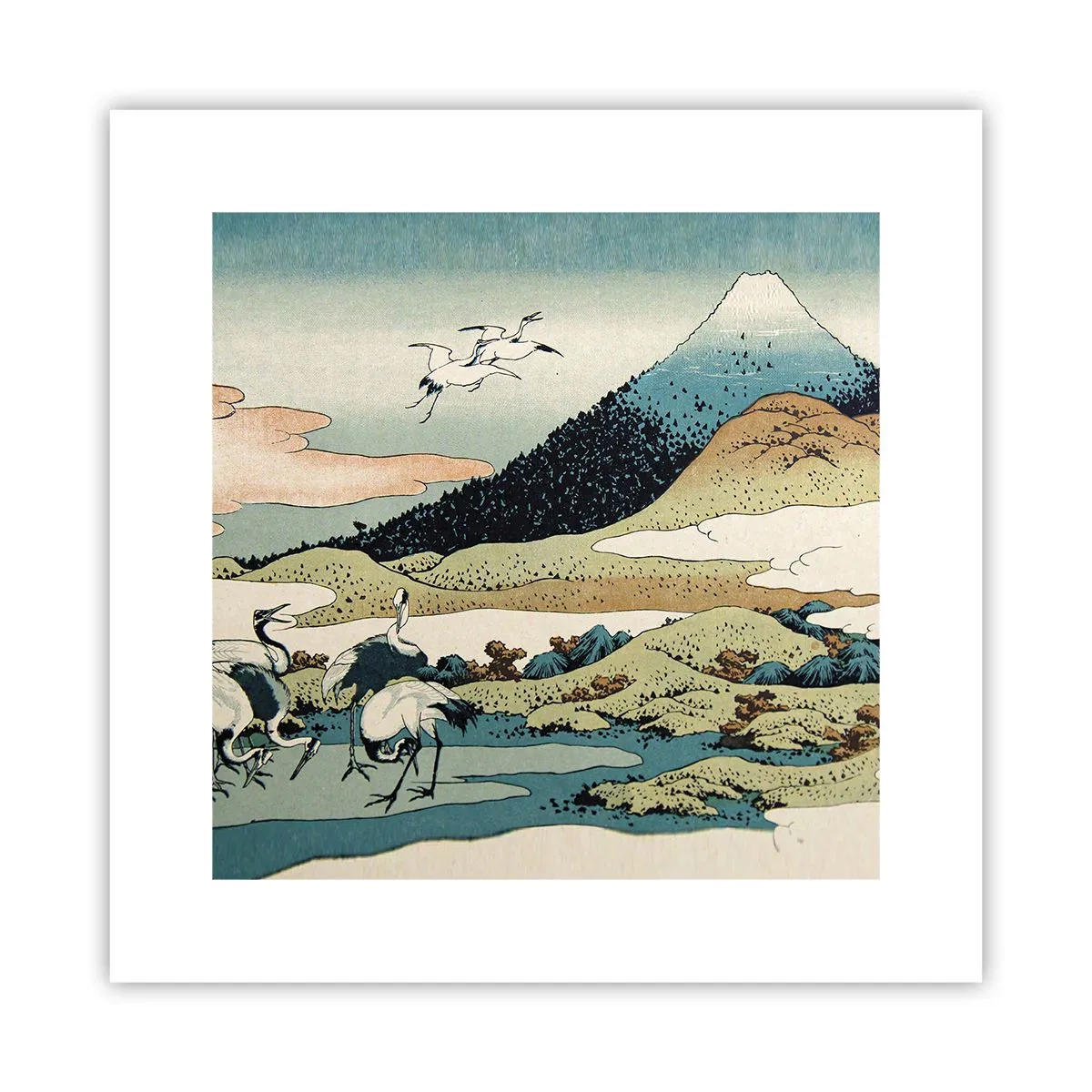 Pôster - No espírito japonês - 30x30 cm