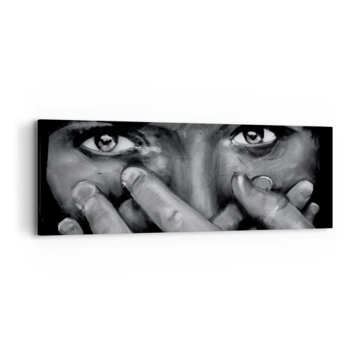 Quadro em tela - Não vou dizer quem pintou - 90x30 cm