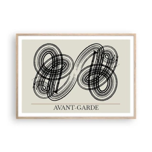 Pôster com moldura de carvalho claro - Saiu espontaneamente - 100x70 cm