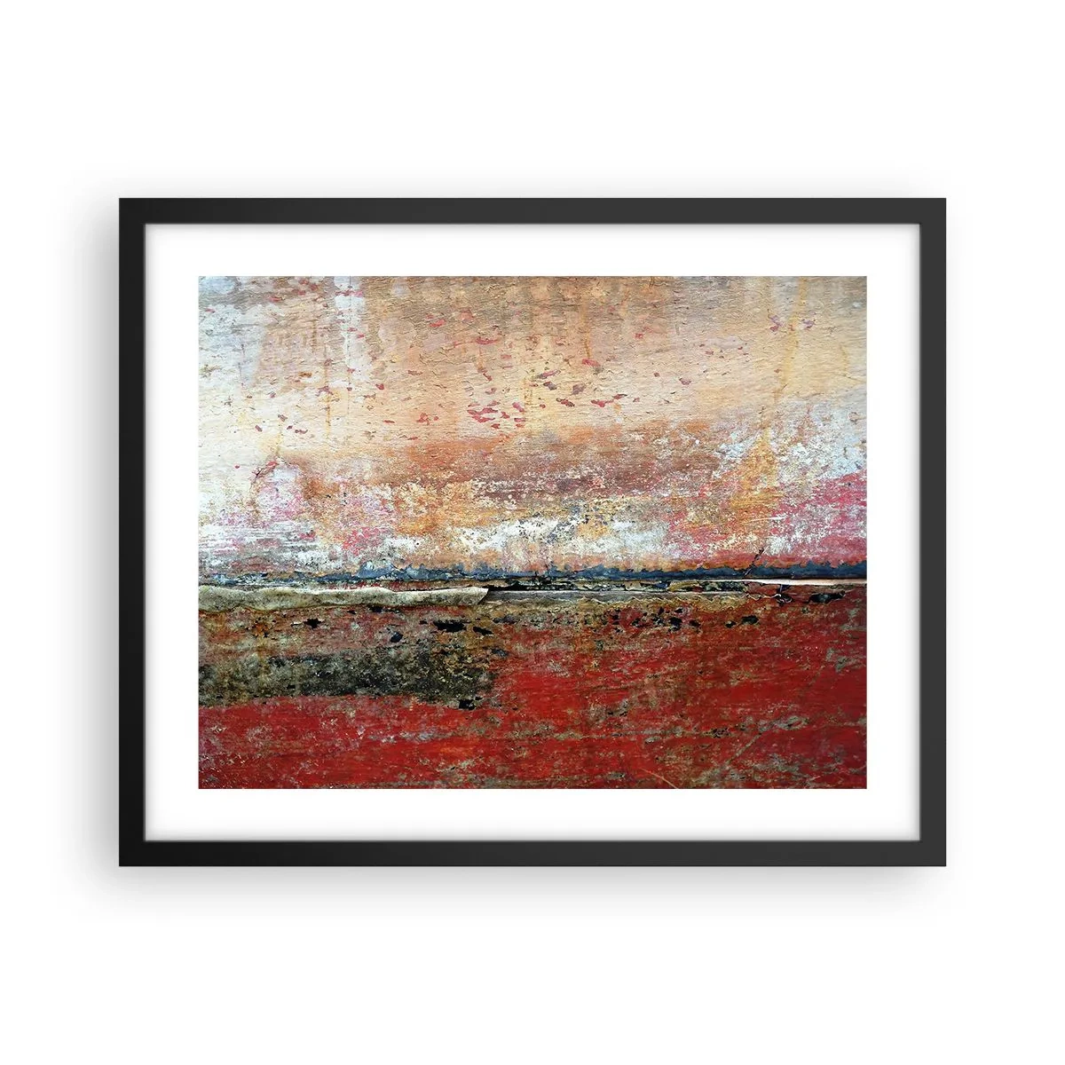 Pôster com moldura preta - Talvez seja o mar - 50x40 cm