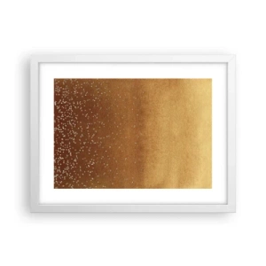Pôster em moldura branca - O nascimento da luz - 40x30 cm