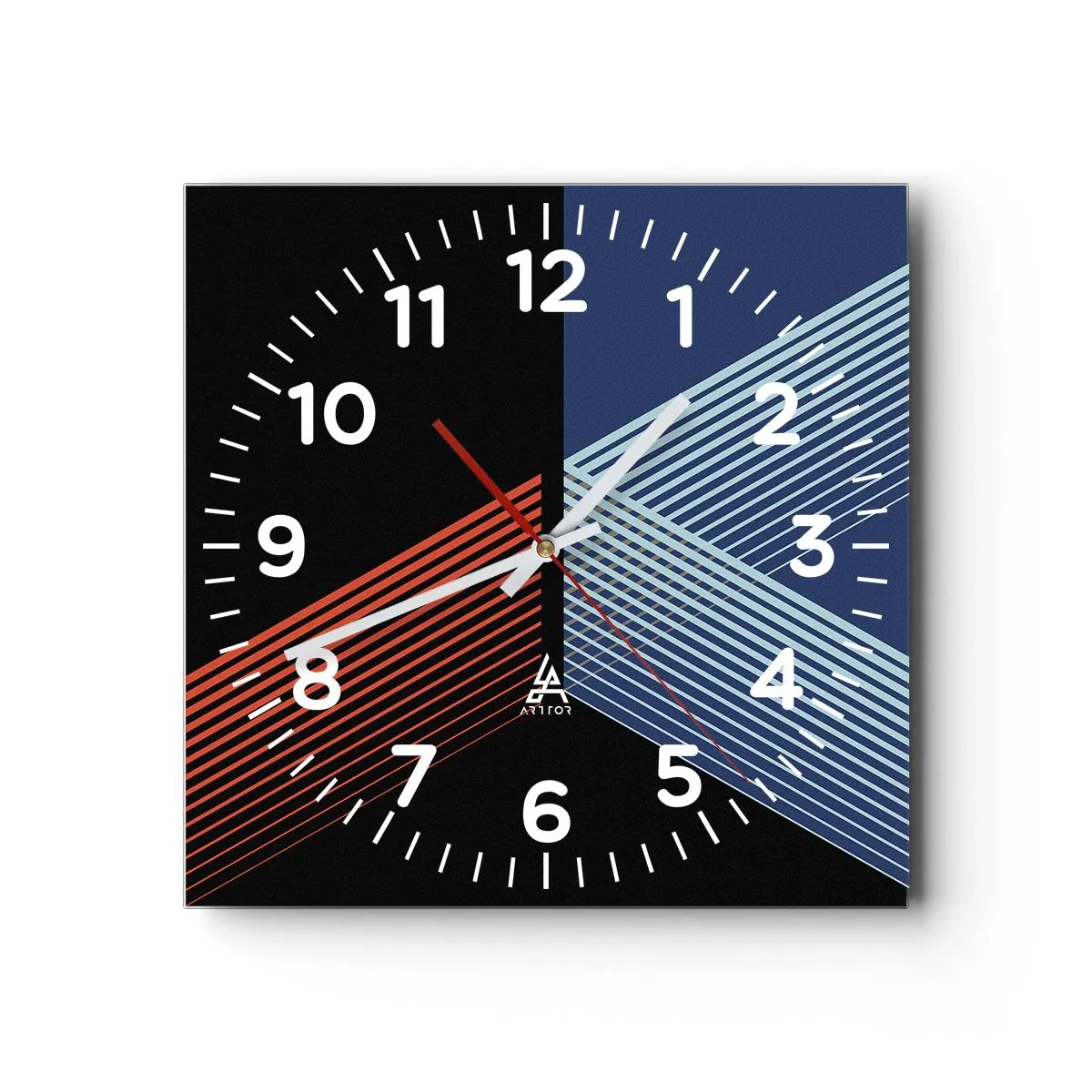 Relógio de parede - Relógio em vidro - Uma história simples - 40x40 cm