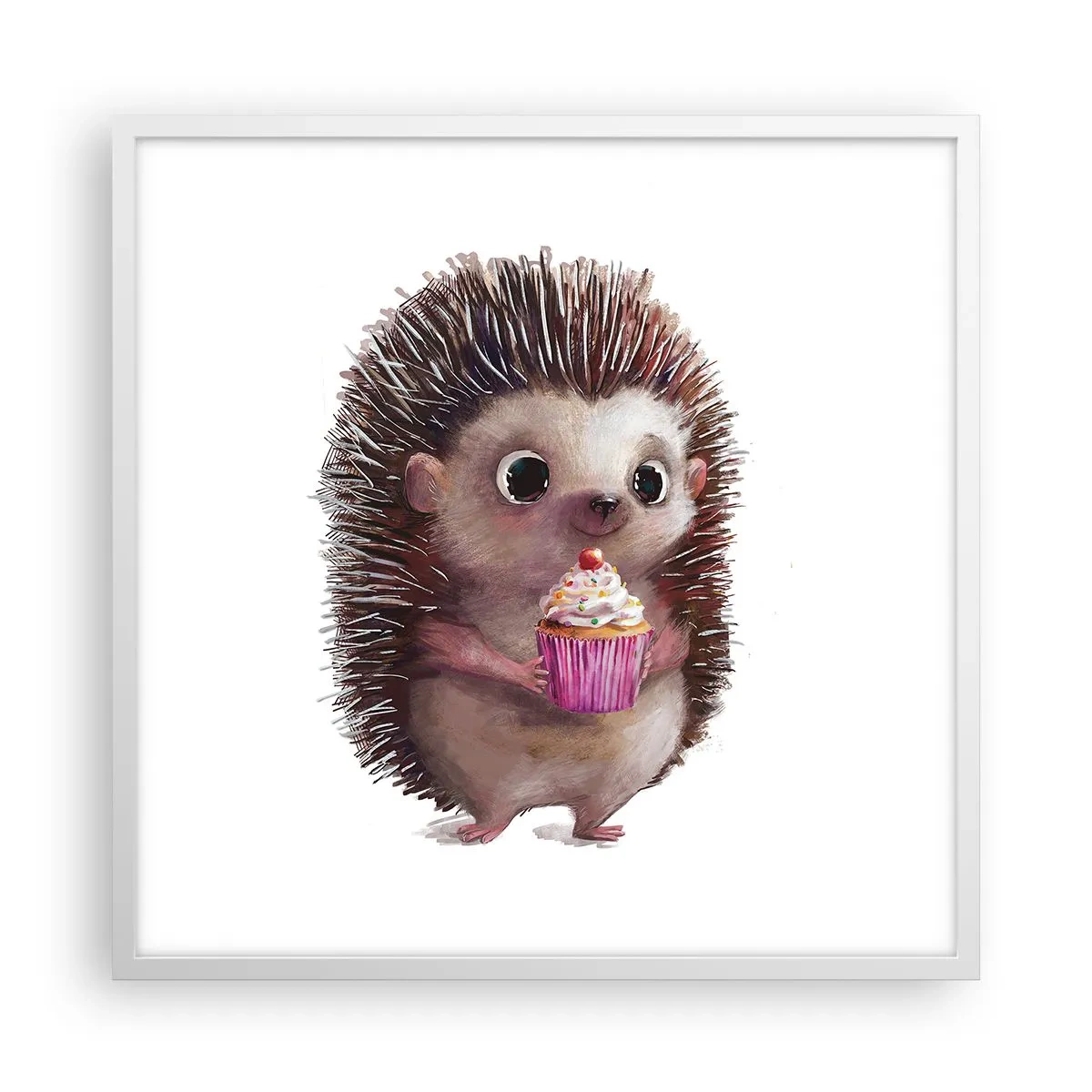 Pôster em moldura branca - A celebração é diária - 60x60 cm