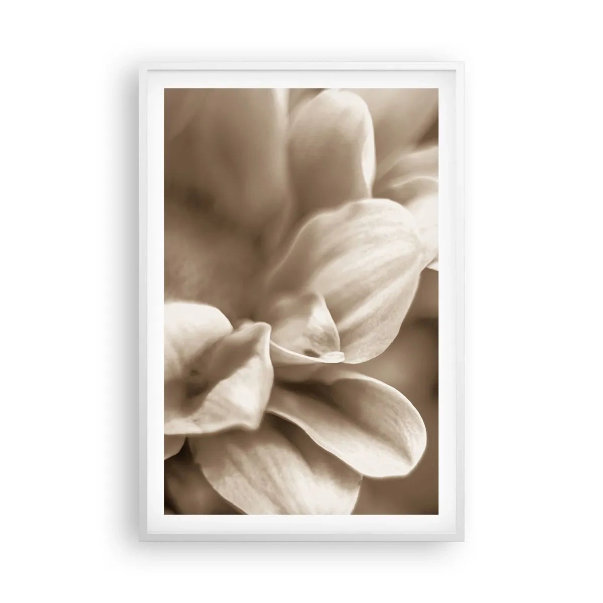 Pôster em moldura branca - Gentil como um sorriso - 61x91 cm