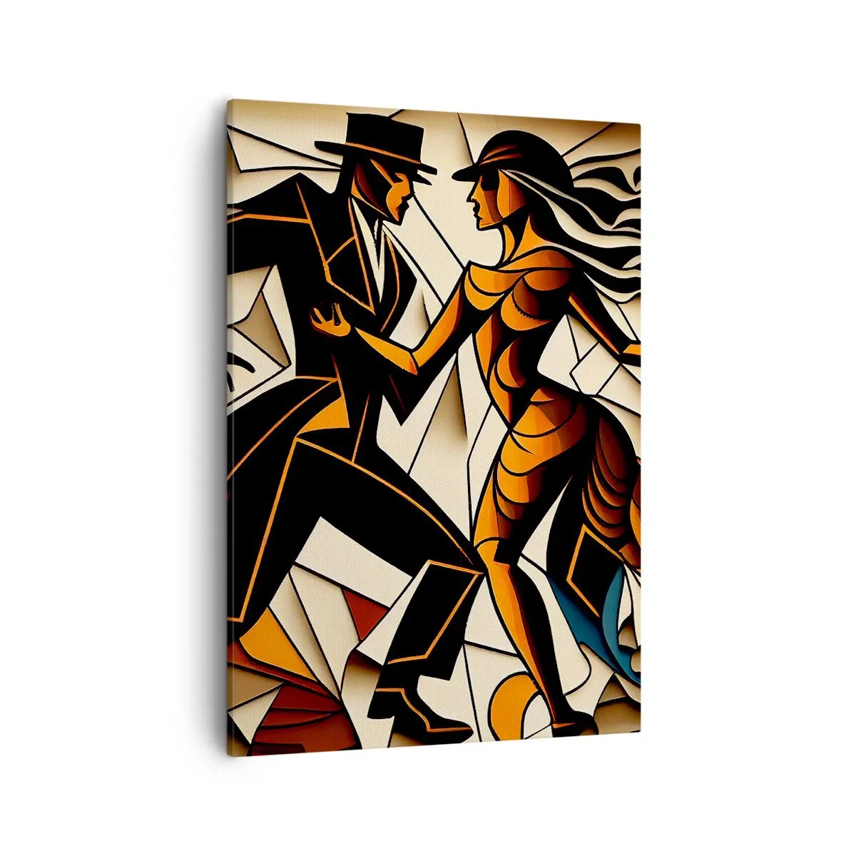 Quadro em tela - Dança de paixão e paixão - 50x70 cm