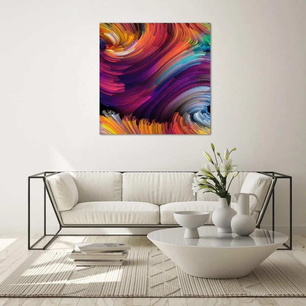 Quadro em vidro - O início de um novo mundo - 50x50 cm