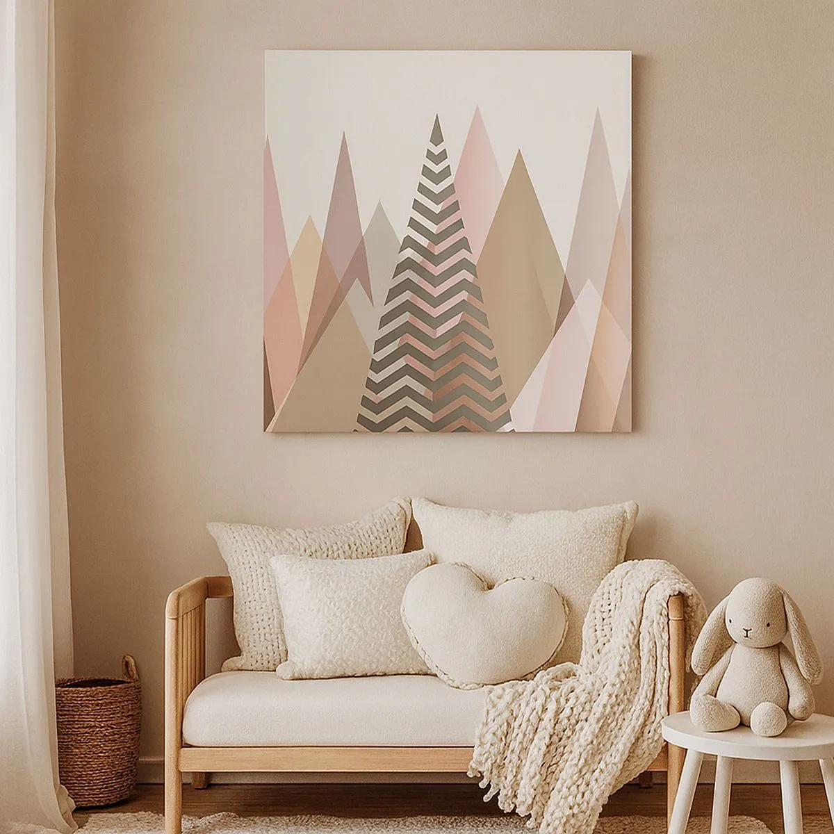 Quadro em tela - Vista piramidal - 30x30 cm