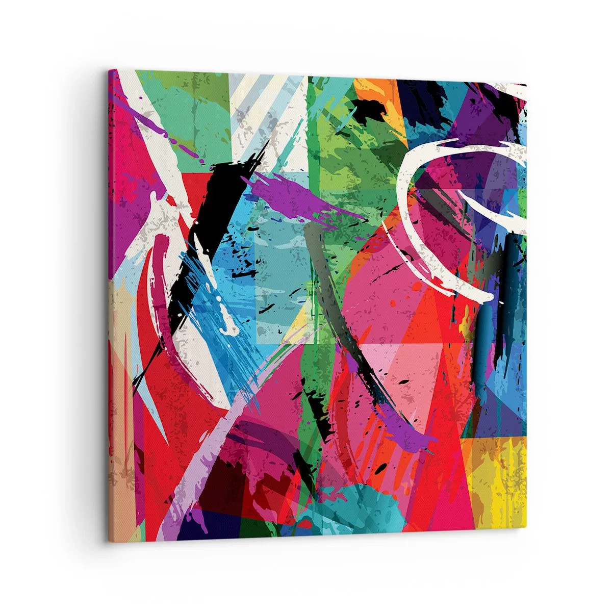 Quadro em tela - Rápido, vivo e animado - 50x50 cm