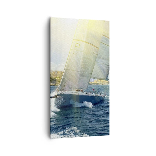 Quadro em tela - É hora de deixar a cidade - 55x100 cm