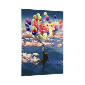 Quadro em vidro - Um sonho de infância tornado realidade - 50x70 cm