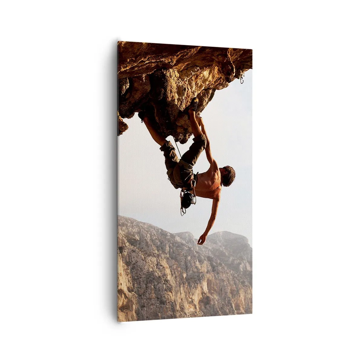 Quadro em tela - O mundo encolhido num punhado de rochas - 65x120 cm