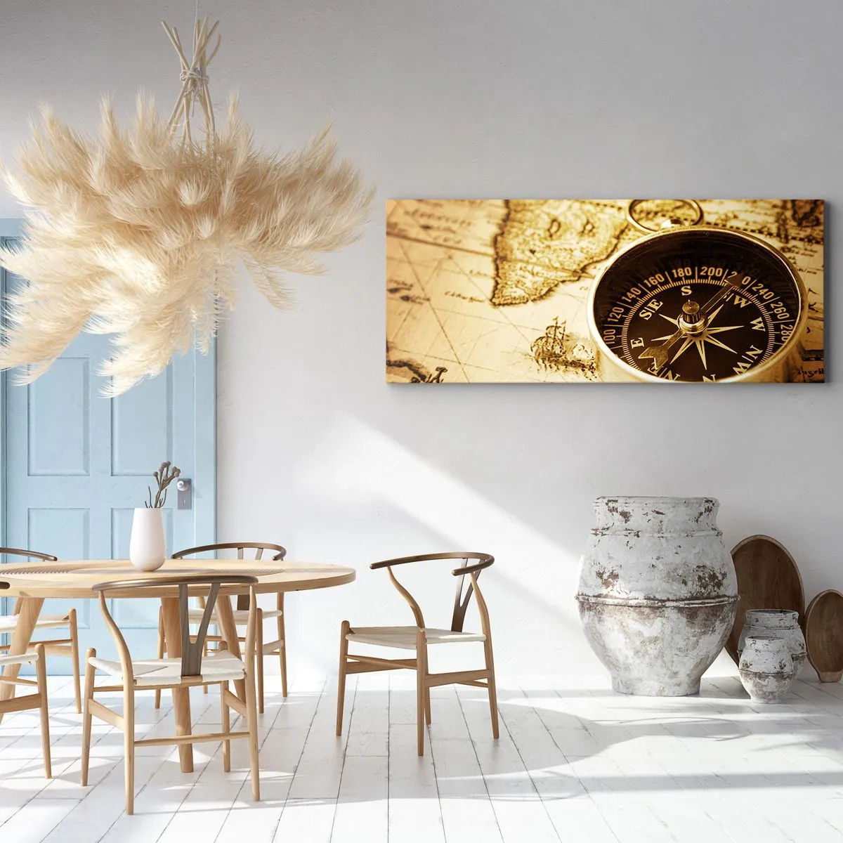 Quadro em tela - Oriente ou Ocidente? - 90x30 cm