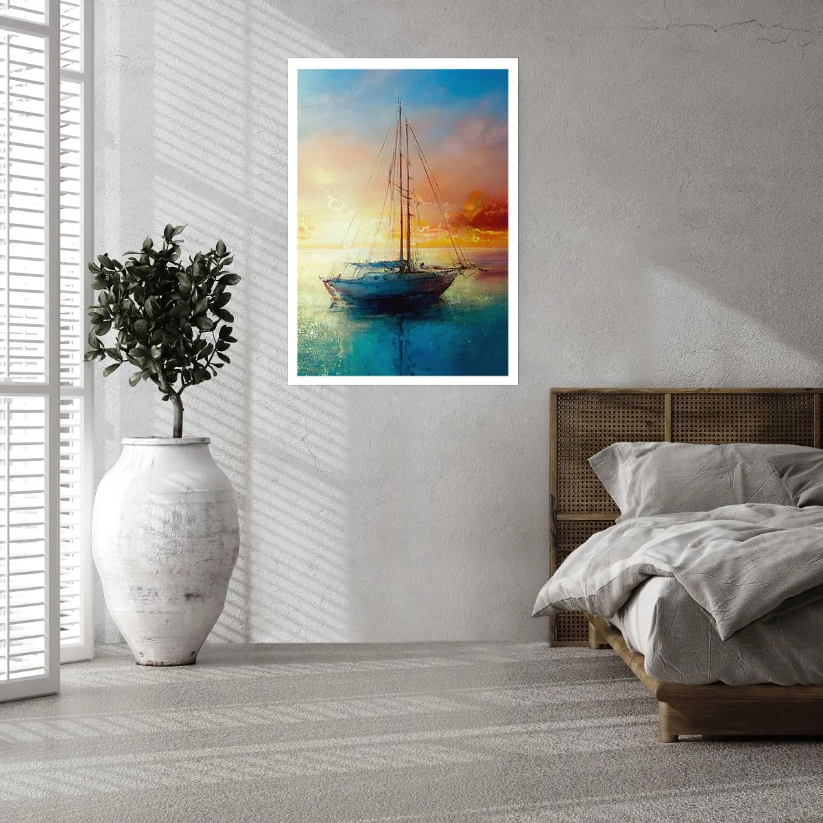 Pôster - Na baía dourada - 40x50 cm
