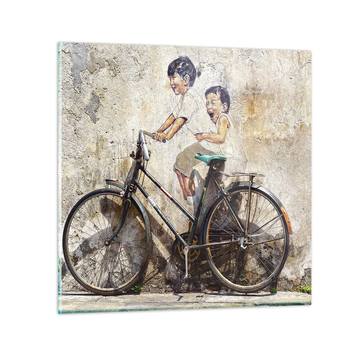 Quadro em vidro - Verdadeiro ou falso? - 50x50 cm