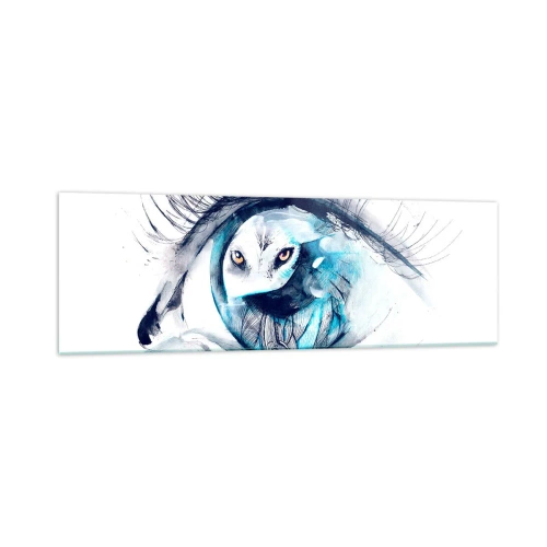 Quadro em vidro - Cara a cara com o selvagem - 160x50 cm