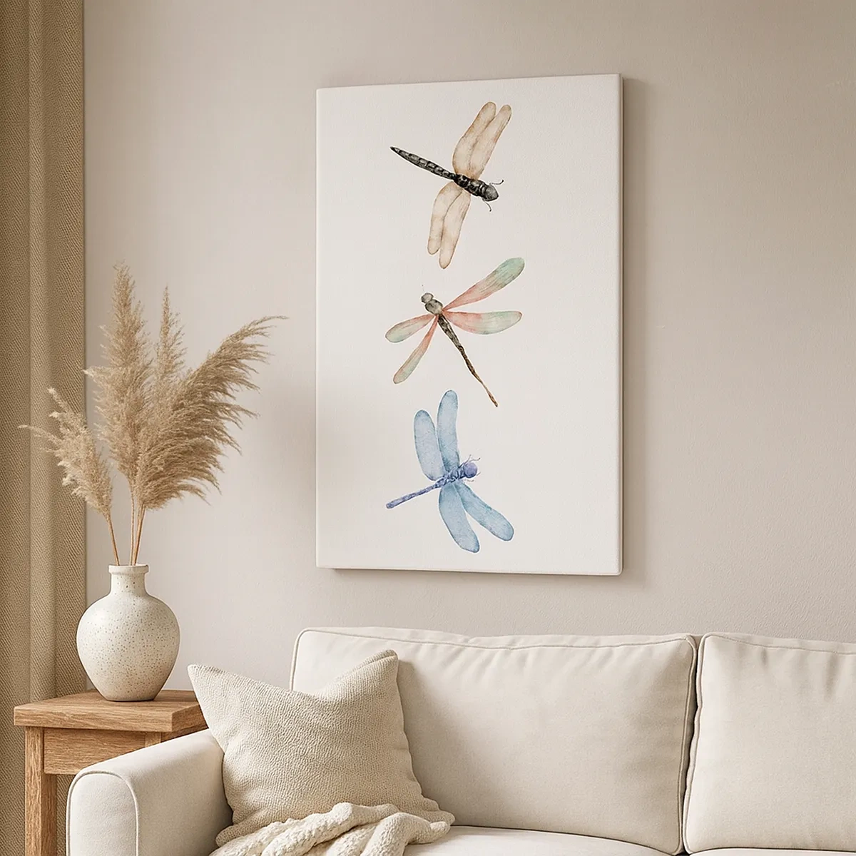 Quadro em tela - Libélulas sem peso - 50x70 cm